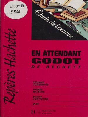 cover image of «En attendant Godot» de Beckett